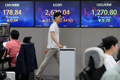 Stock market today: Asian shares track Wall Street’s slump after Fed says rates may stay high in ’24
